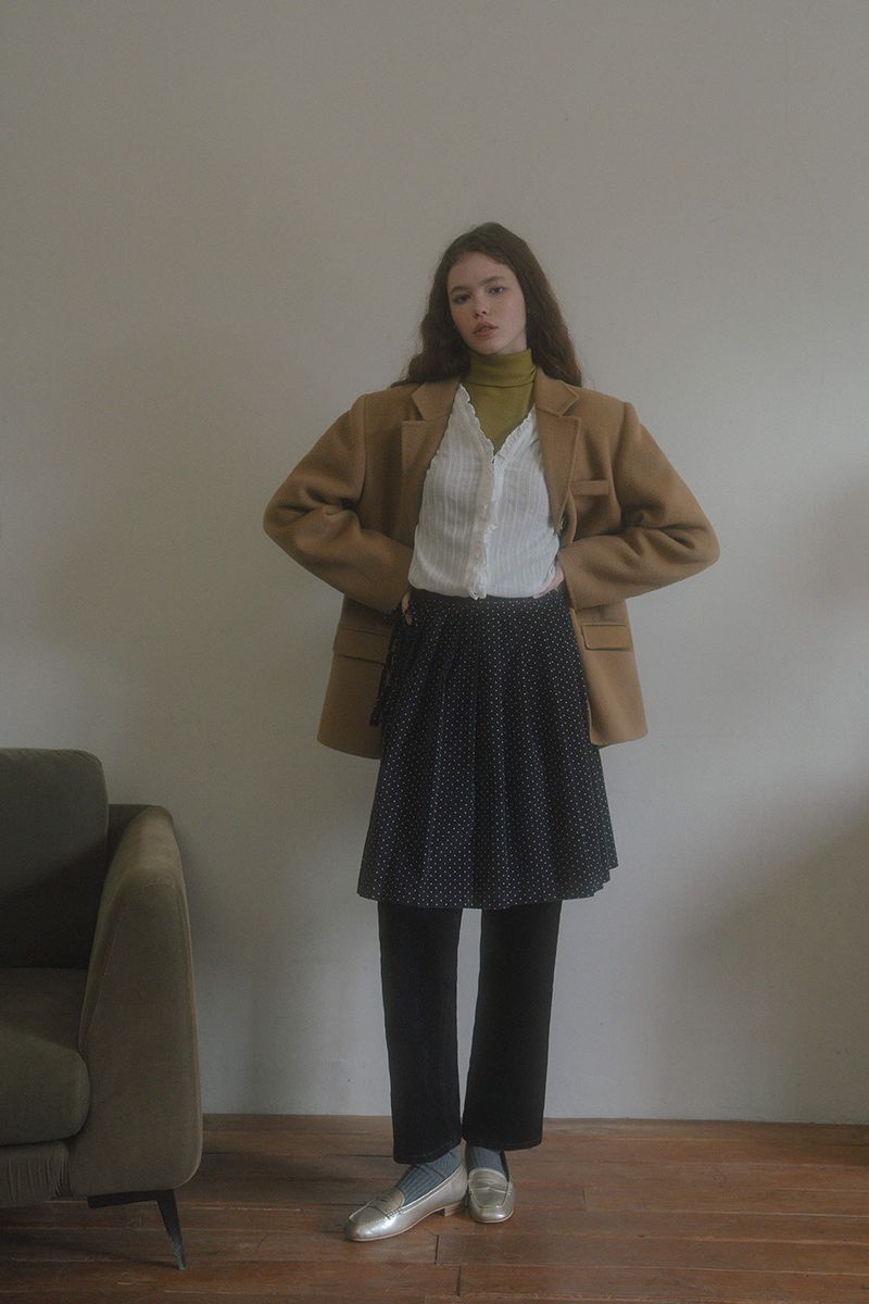 Daddy handmade half coat_camel