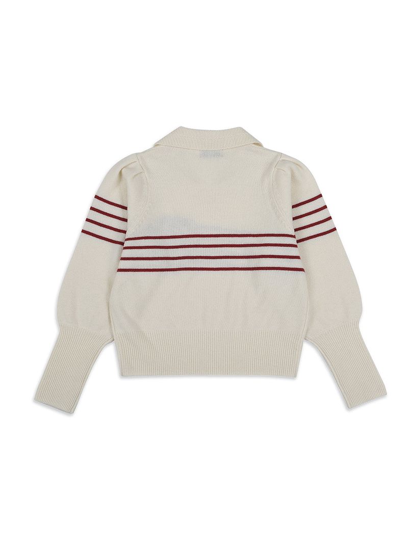 Rose Collar Knit (Ivory)