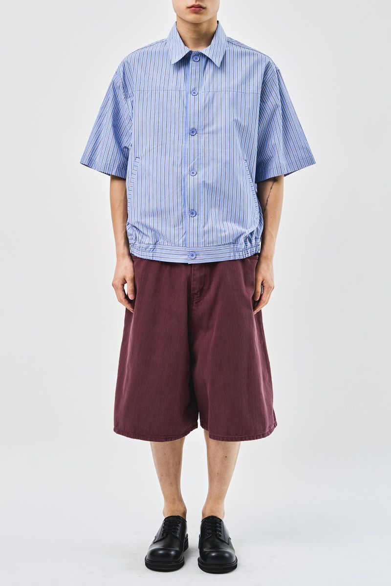 Tar Dyeing Bermuda Denim (2color)