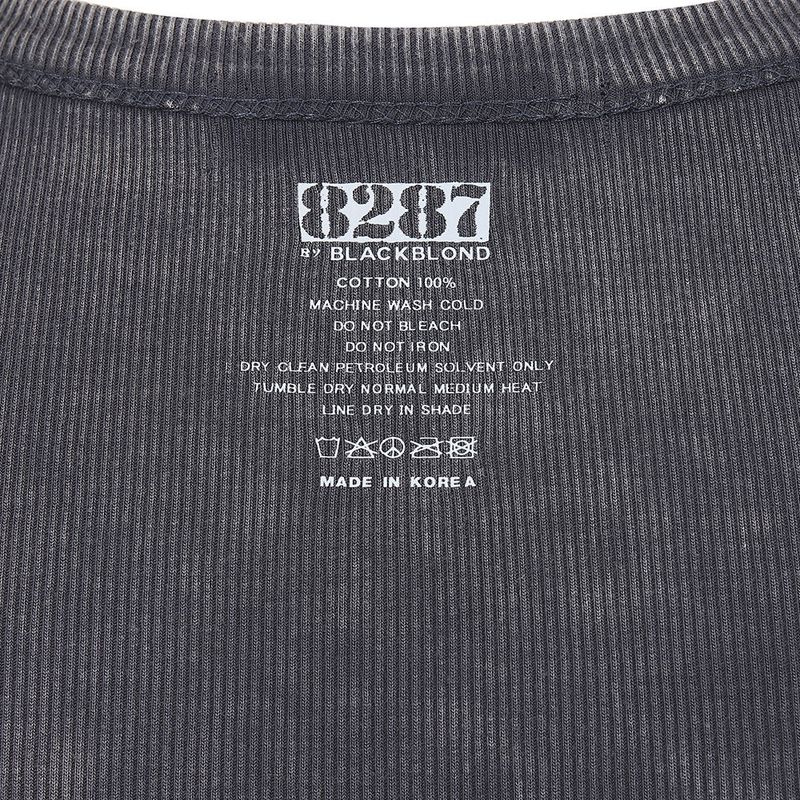 8287 Logo Vintage Sleeveless Tee (Gray)