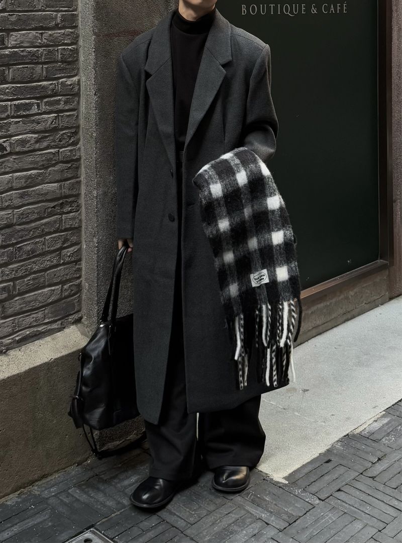 M2 WOOL REVERSE TUCK SLACKS