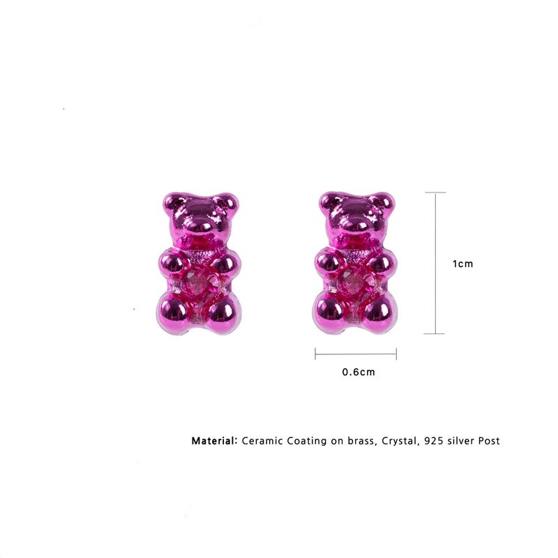 Petit Bear Earrings_Pink