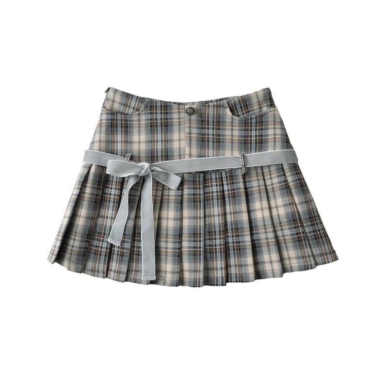 Cozy&Kitsch（コージーアンドキッチ）の「Halftone Pleated Check Skirt 232937697（Skirts）」