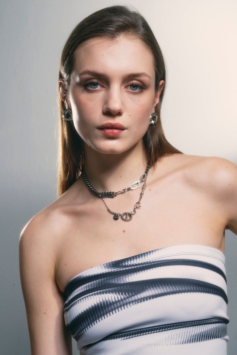 NO.310 [SILVER] MOVE BALL NECKLACE