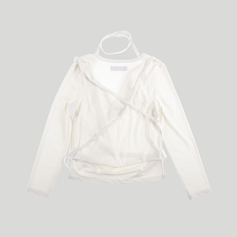 STRAP COWL TOP