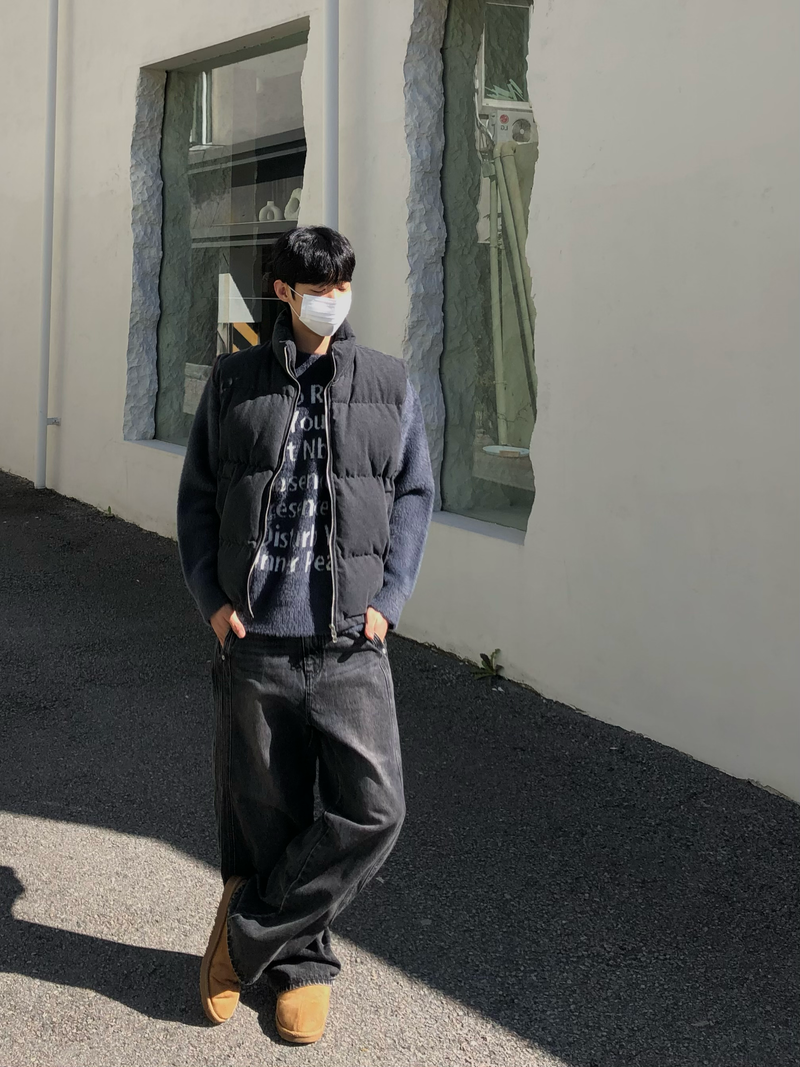 Three-Track Denim Pants S, M, L (2 colors)