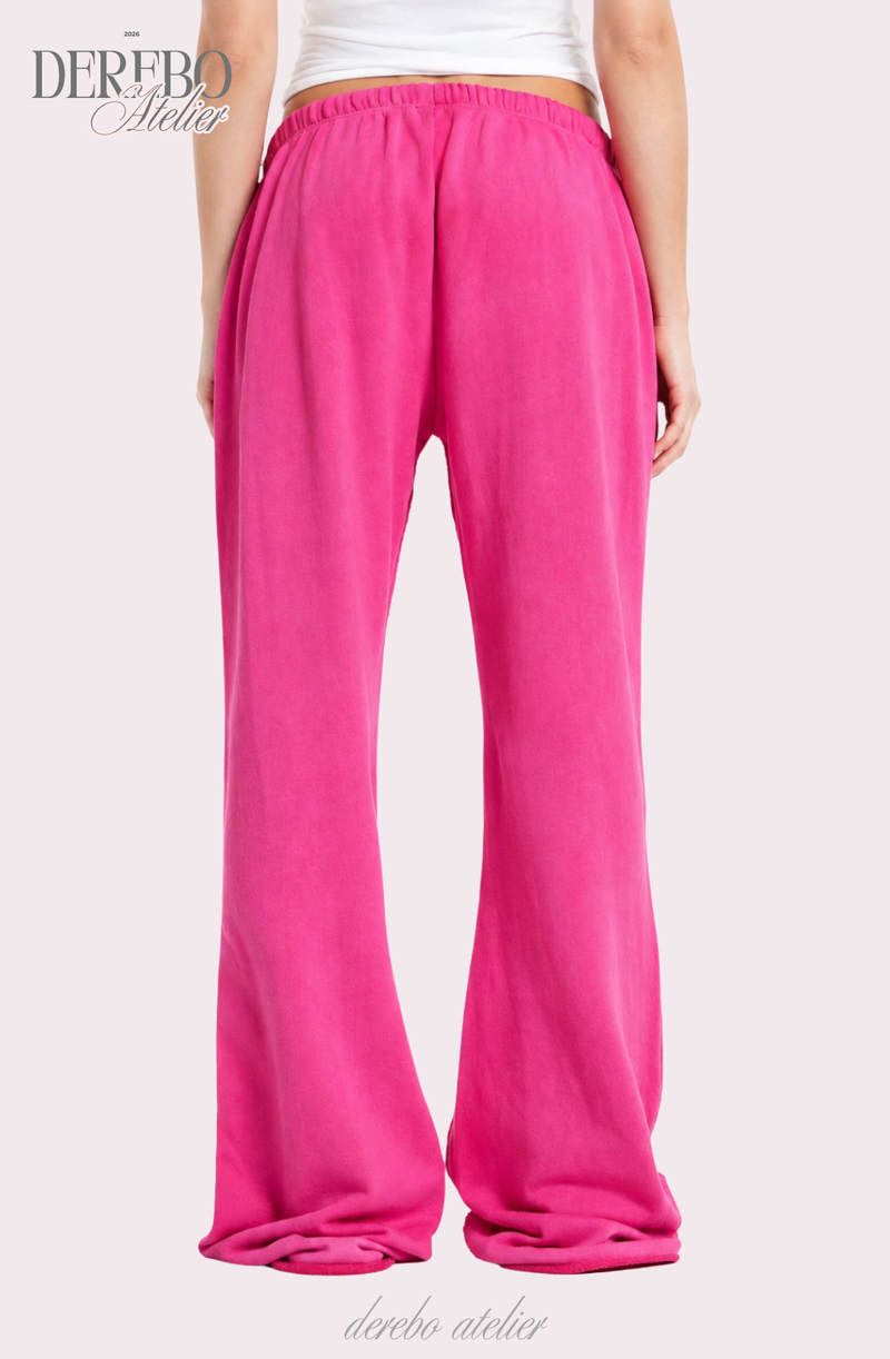 hot color long casual pants