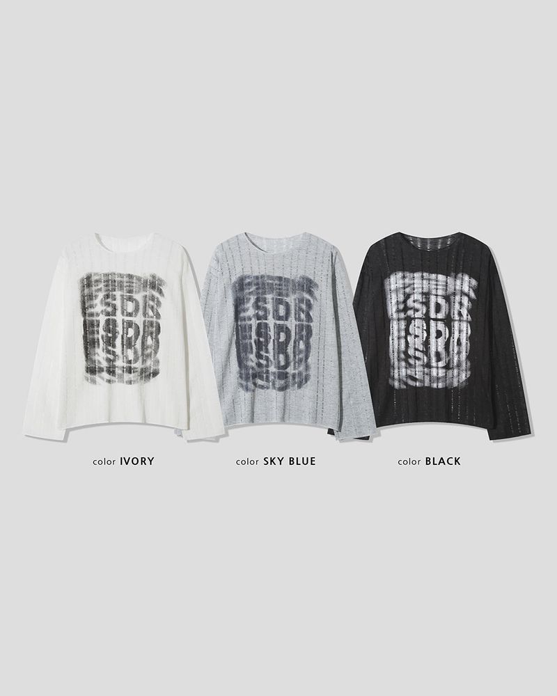 Lunera Painting See-through Knit