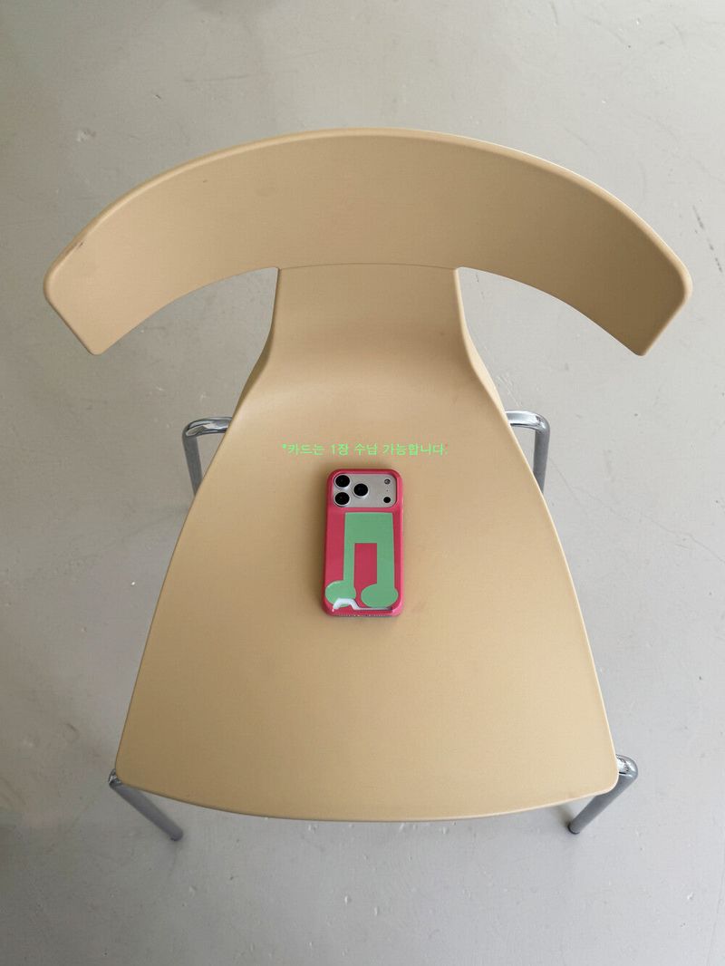 [card case] pinkmusicnote