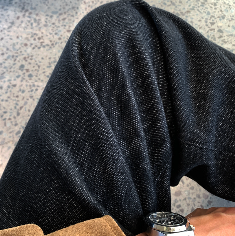 Made Pintuck Raw Paper Wide Denim