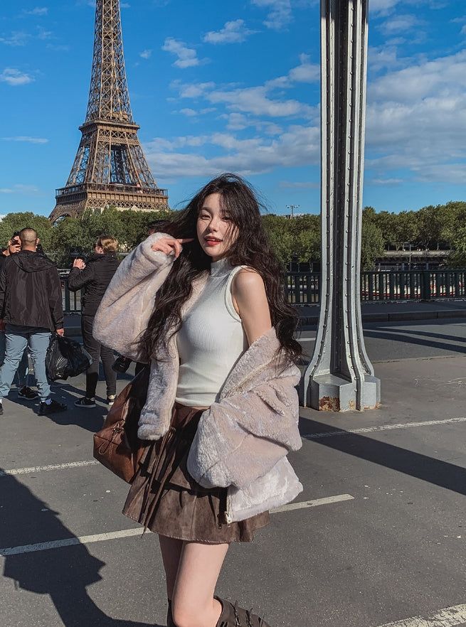 Milky Two Way Soft Fur Jacket