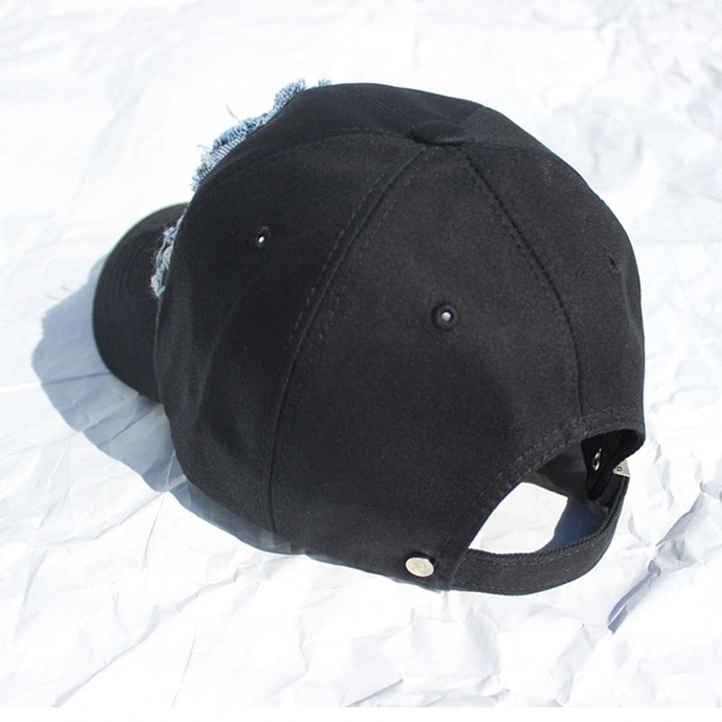 denim patchwork ball cap (denim)