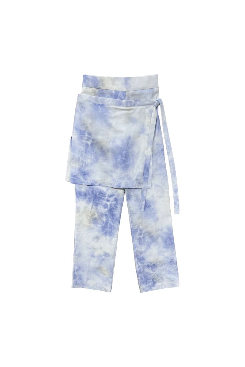 RAINDROP SKIRT PANTS / BLUE