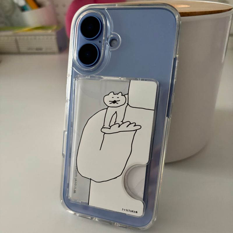 [MagSafe card wallet]ザキャットザッツビケイムアスカーフ