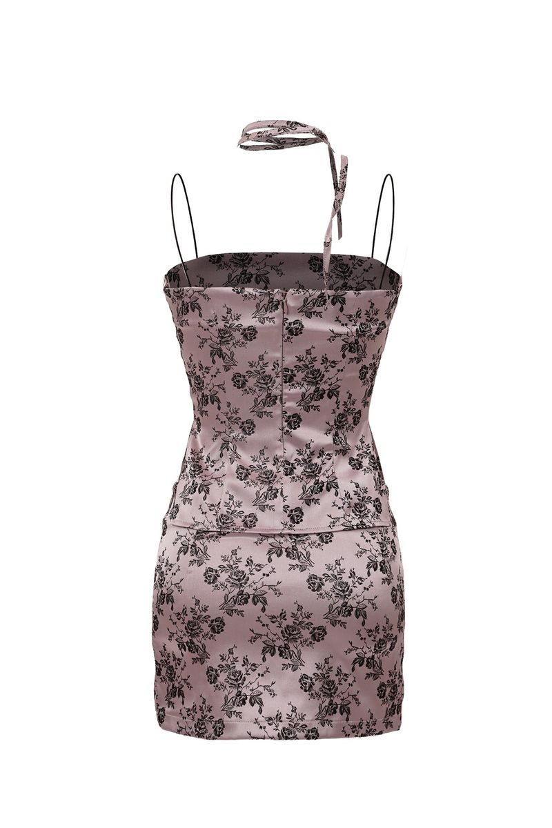 FLORAL TWO PIECE-SKIRT[pink]