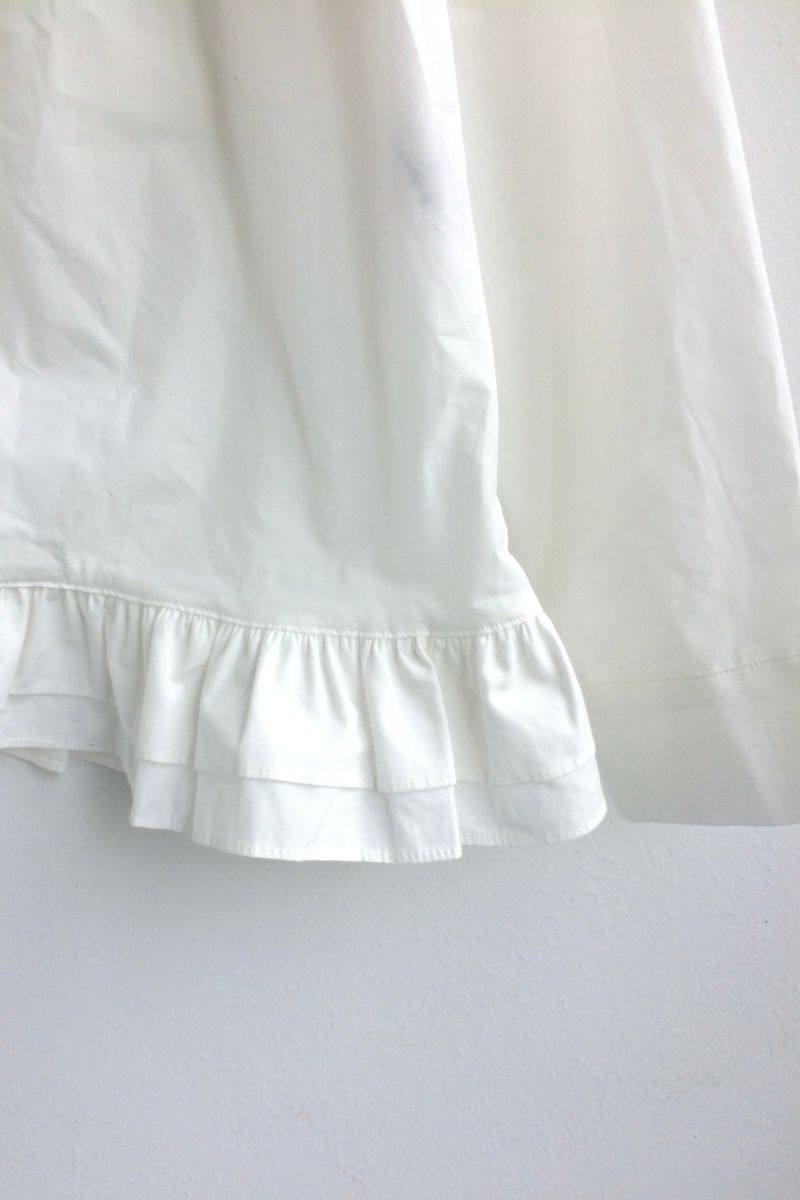 Cotton Flare Shirring Shirt