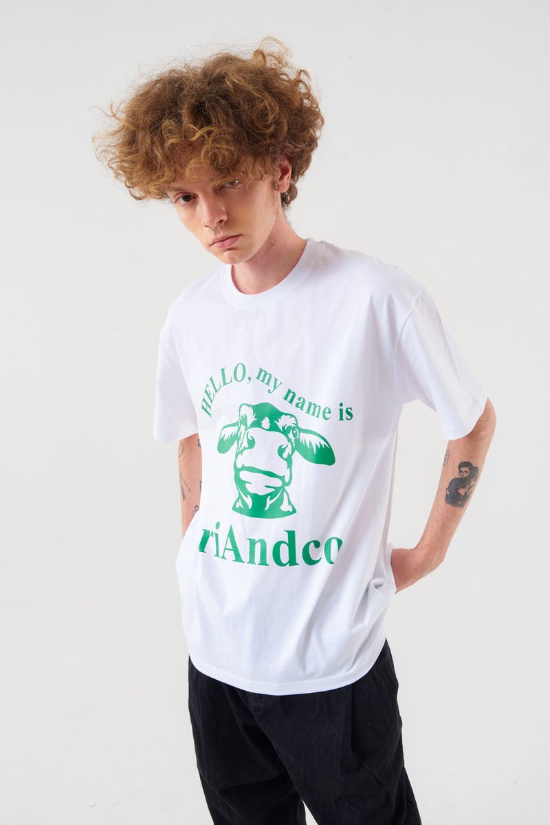 Hello Tee White