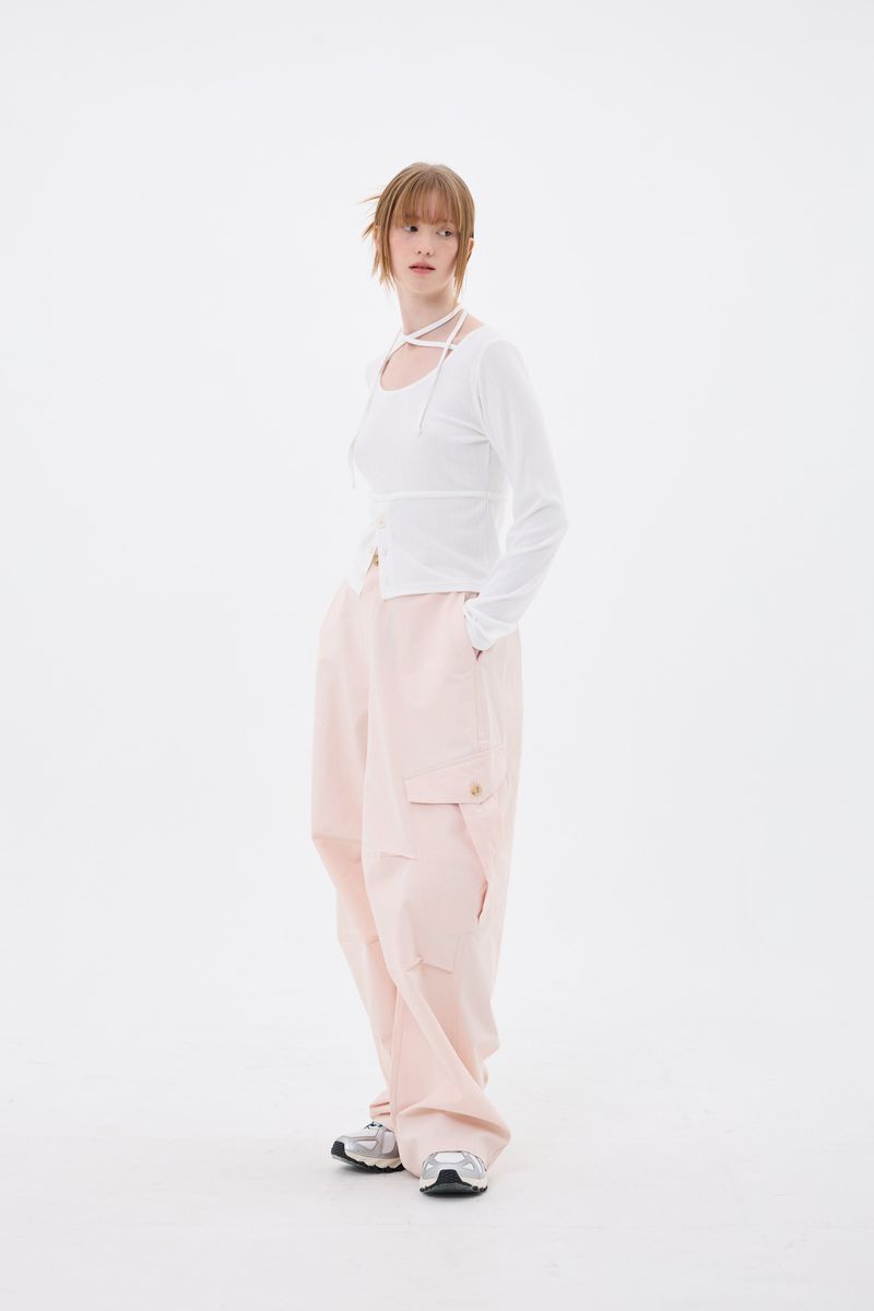 LUNA WIDE PANTS / PINK