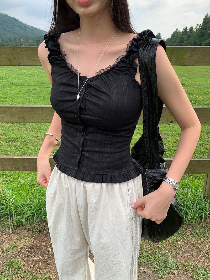 [MADE] Rollton nylon lace track bendable pants
