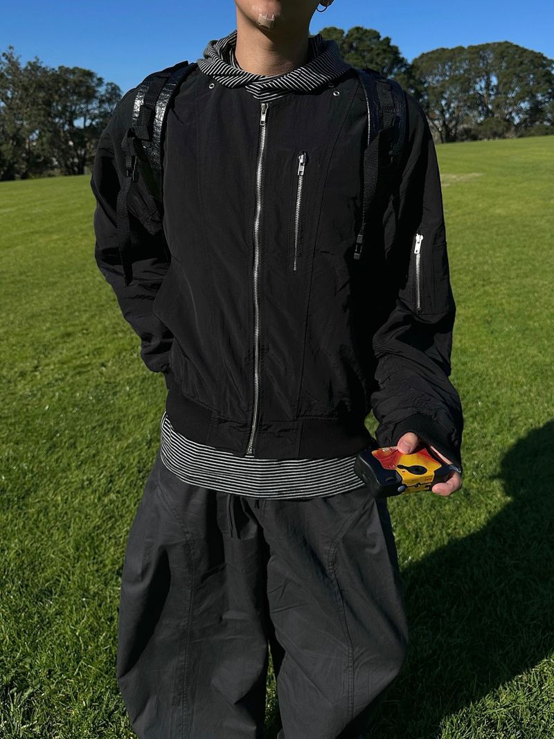  Ash MA-1 Shirring Jacket 3C