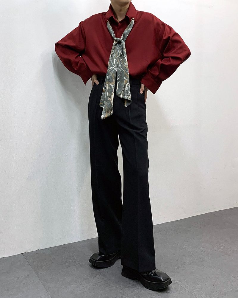 MO Marvel Scarf Eyelet Shirt (3 colors)