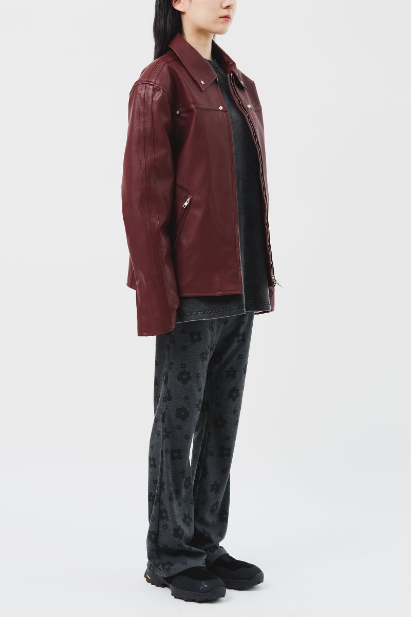 Star Stud Leather Jacket (2color)