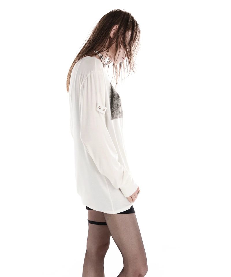 STAR CROSS LONGSLEEVE TOP IVORY