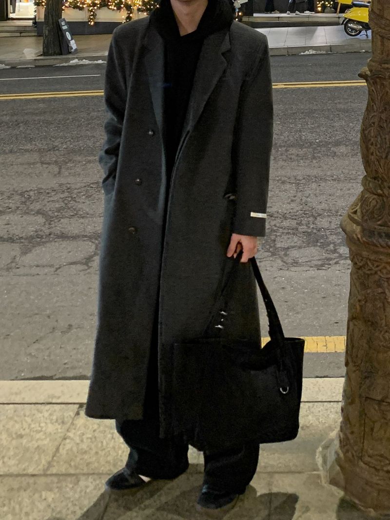  [Premium] Metin Hidden Maxi Wool Coat