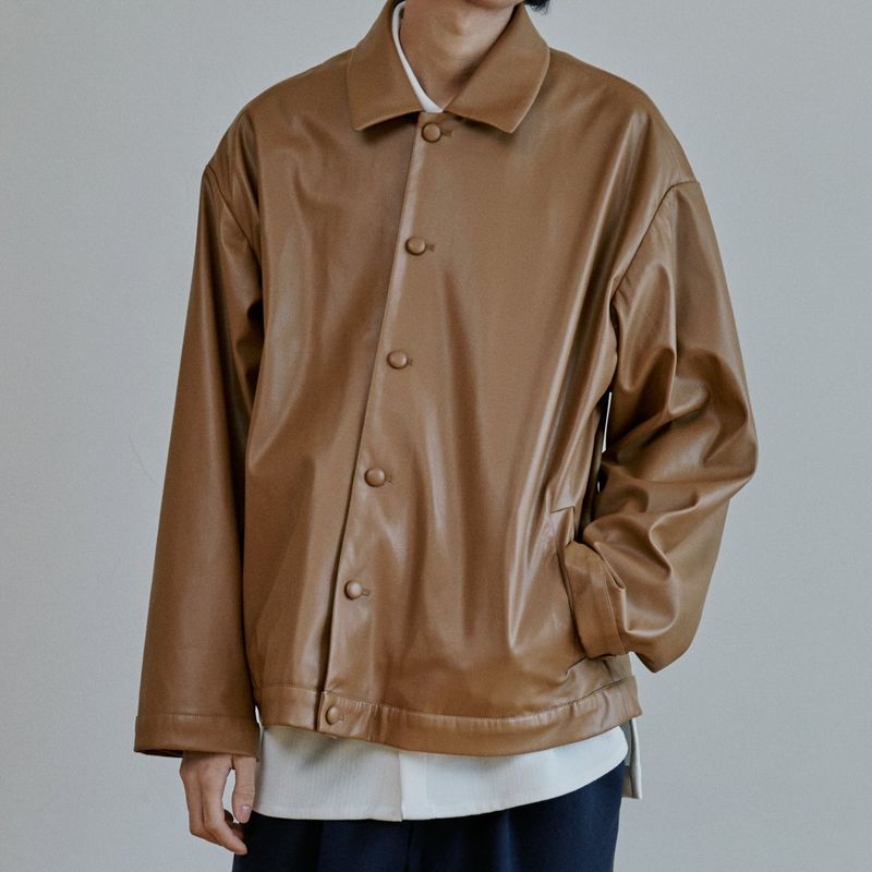 malen（マレン）の「unisex reather jacket bright camel（Jackets/Outerwear）」