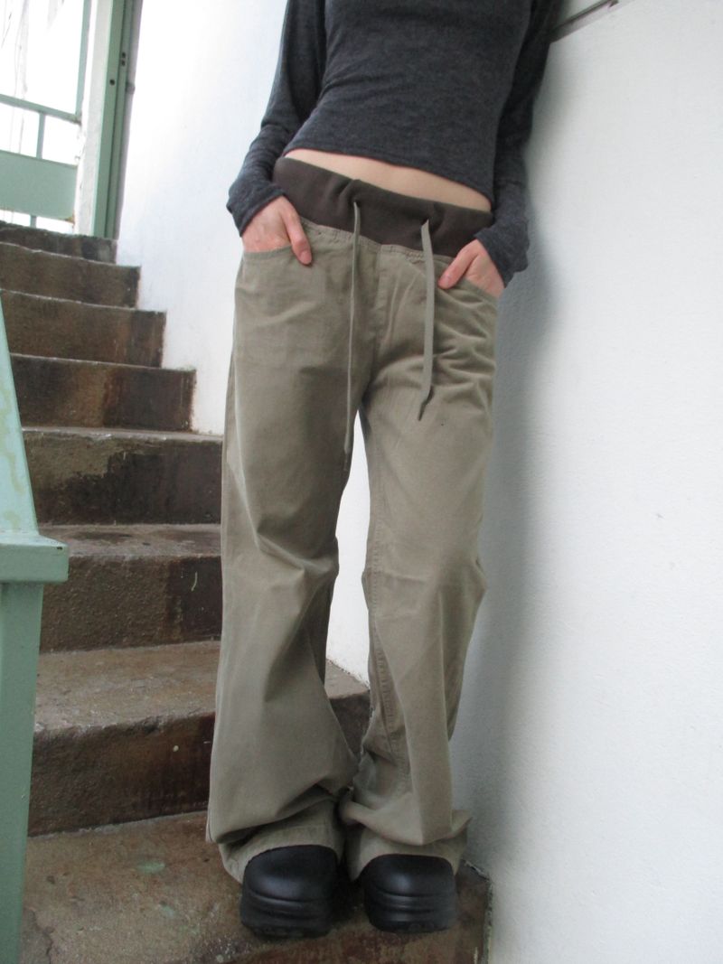 ツートーンルーズパンツ