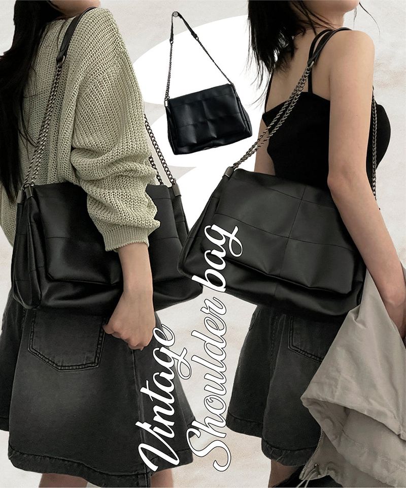 Lael Vintage Leather Flip Shoulder Bag