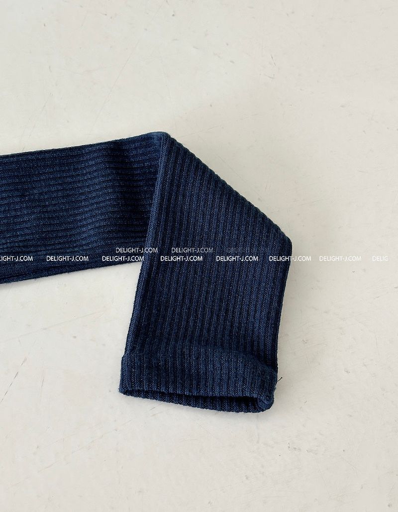 shoulder unbalanced ribbed cardigan