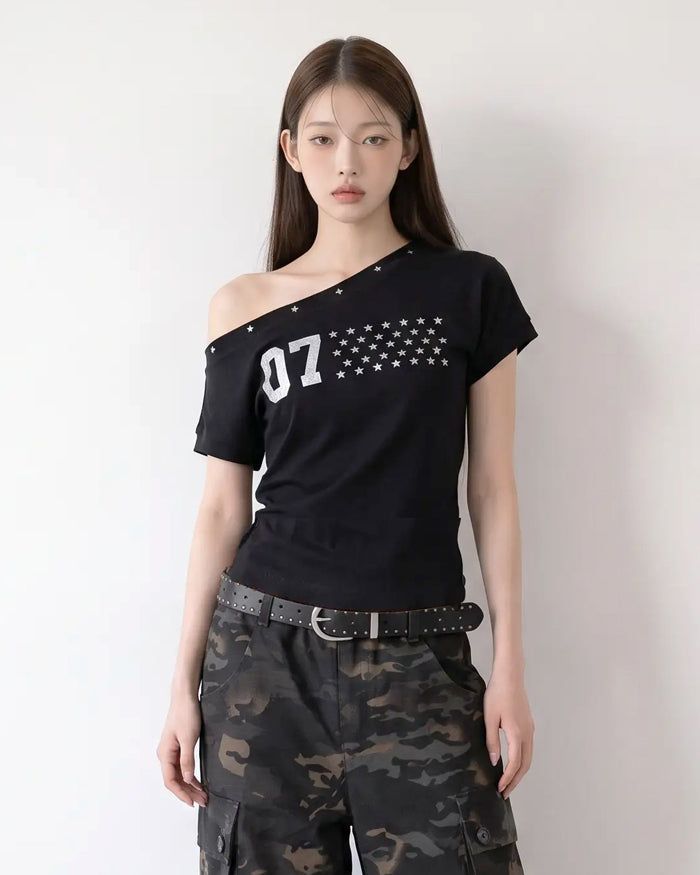 KIXI（キッシー）の「(W's) Studs One-off Tee（Tops）」