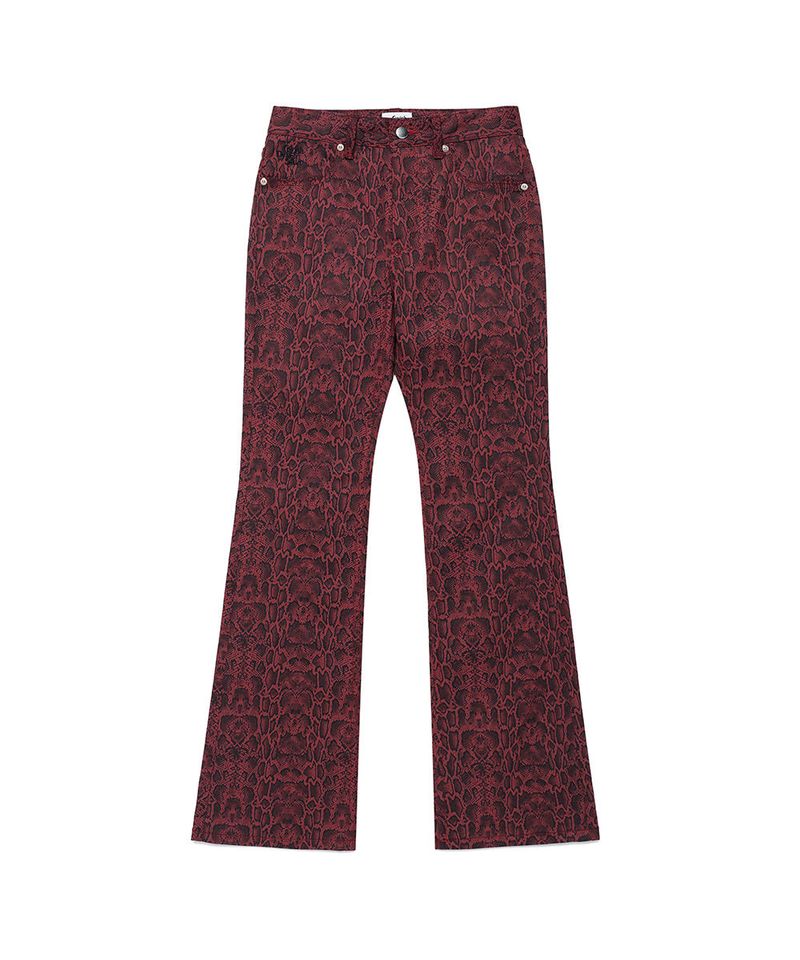 cavish（カビシ）の「PYTHON BOOTSCUT PANTS RED(CV2DFFPA08A)（Pants）」