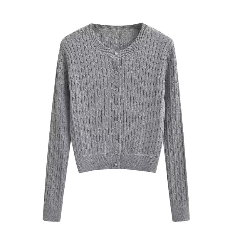 Soft Cable Knit Cardigan 232940318