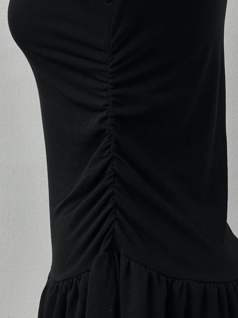 dot layered shirring lace one-piece (2color)