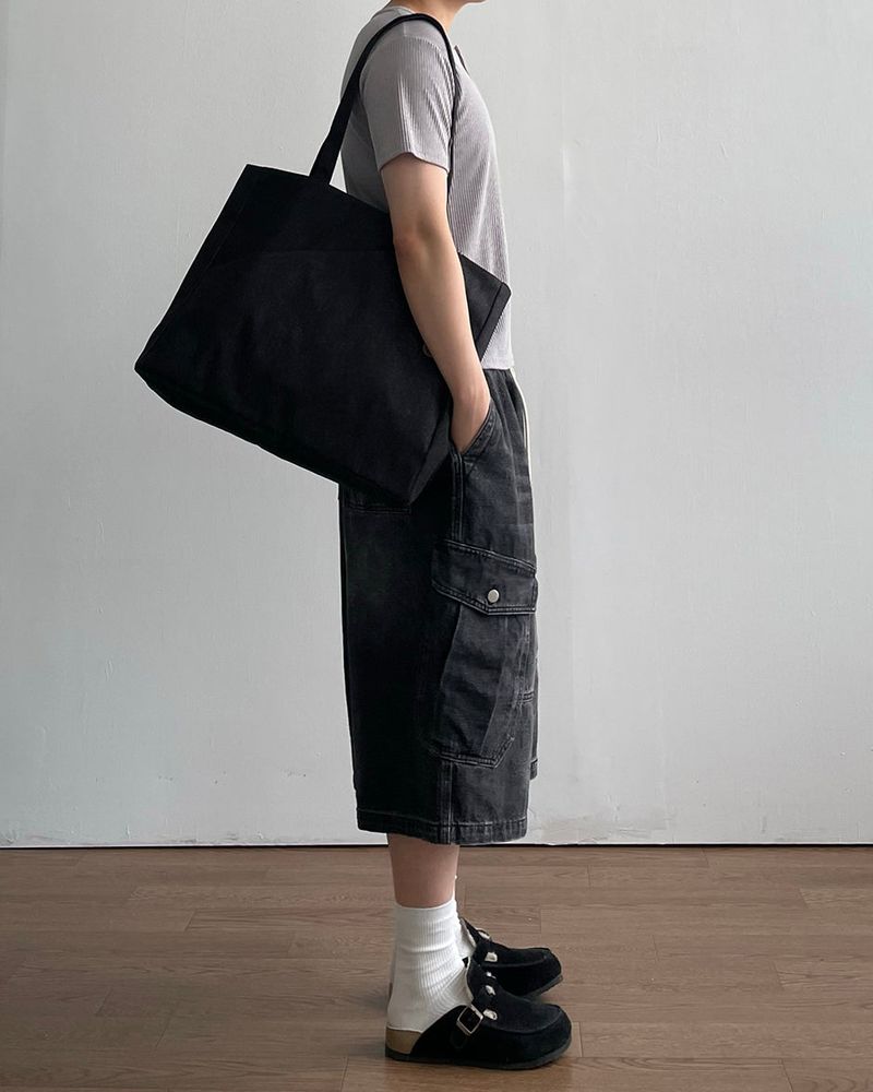 Stone Bermuda Denim Pants