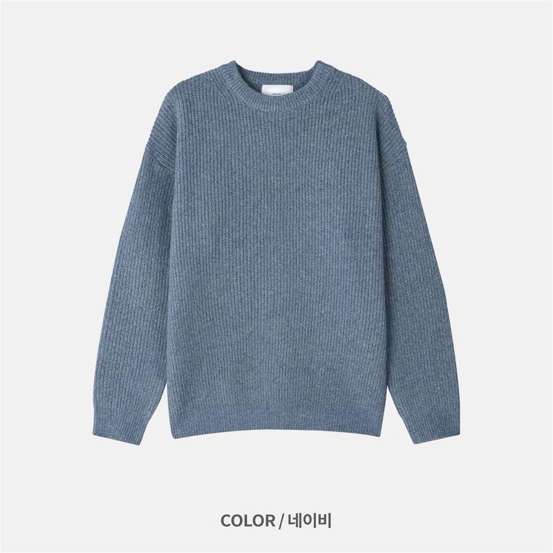 ウールハチラウンドニット (7 Colors)