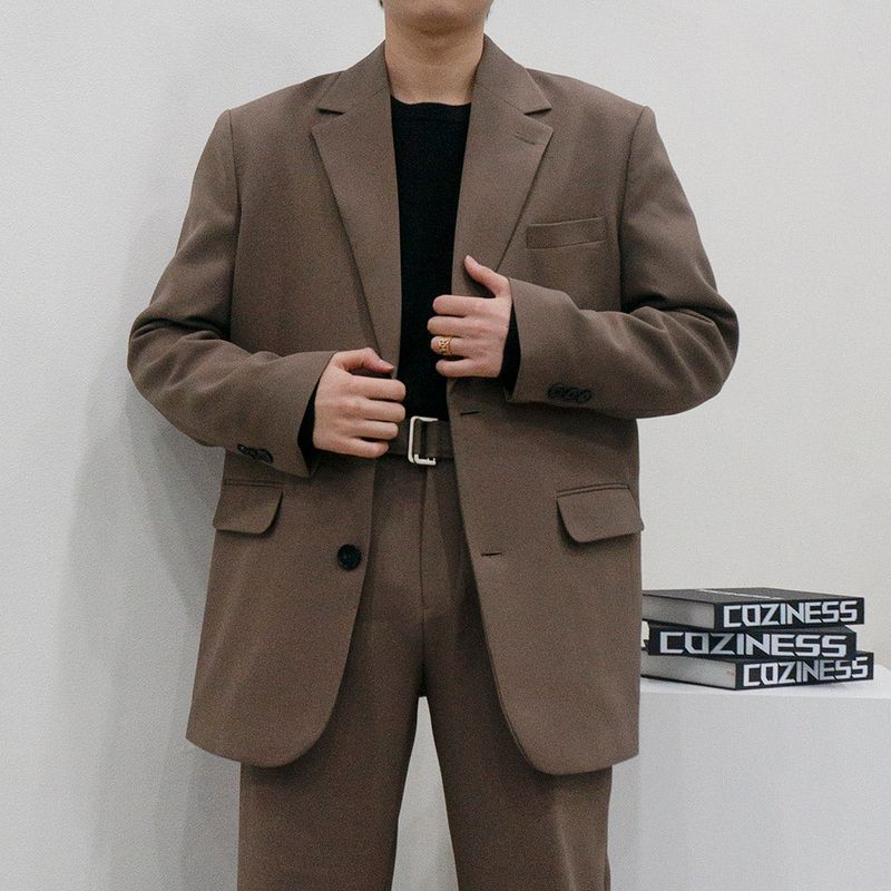 SK Daddy Half Two-Button Jacket (Set Up