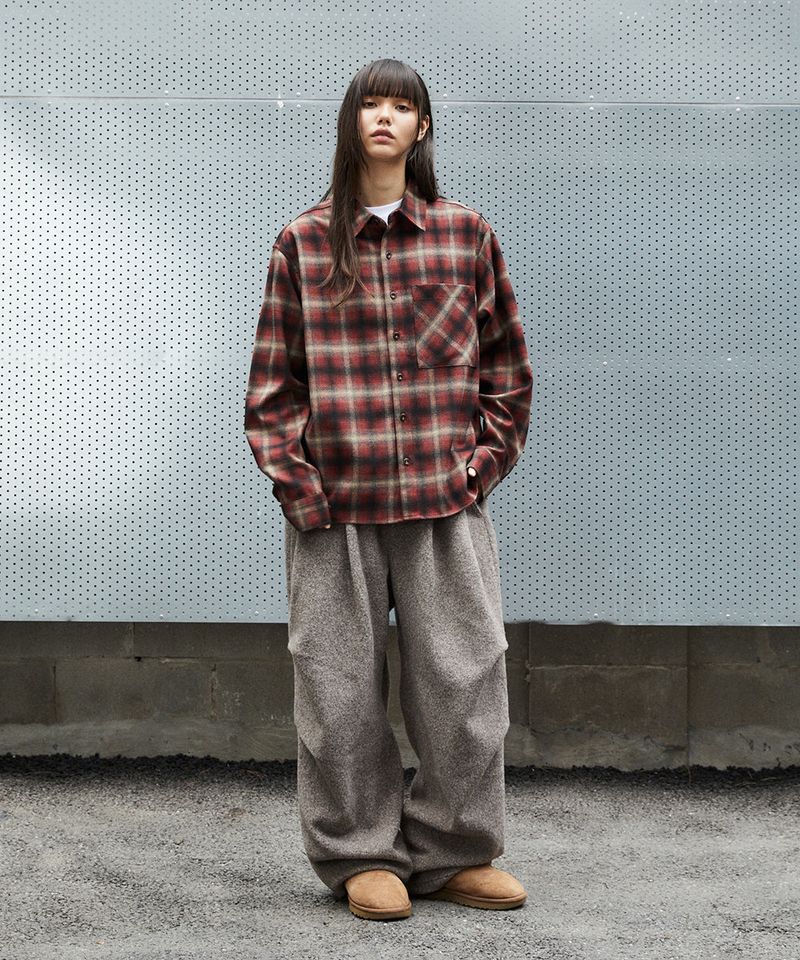 FLANNEL CHECK SHIRT_RED