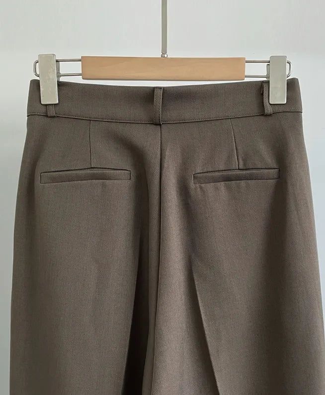 Ask Pintuck Wide Slacks