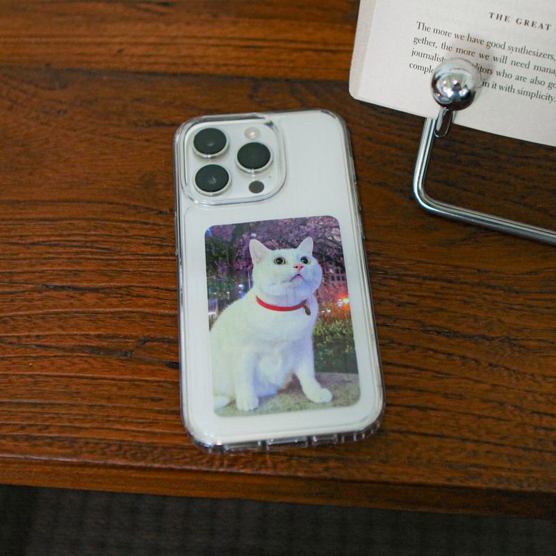 【MADE】Transparent star shower Jelly hard Phone case
