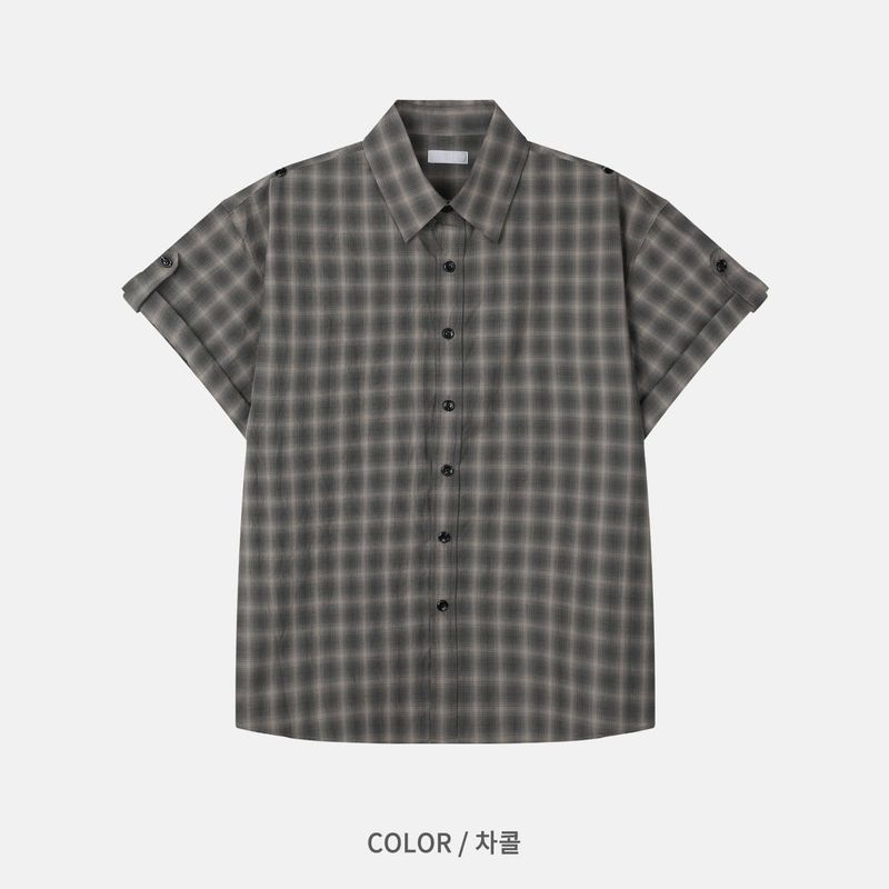 Asa Checked Half Shirt