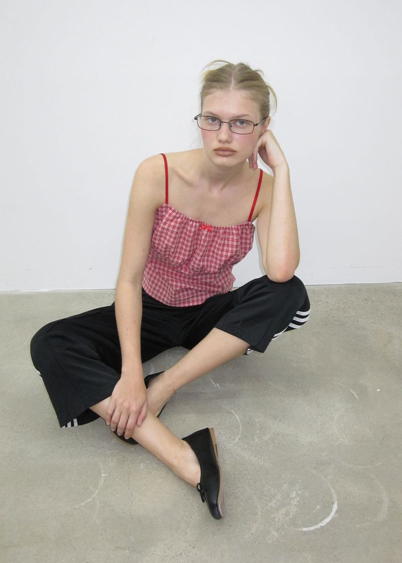 [MADE] Cotia Check Sleeveless Blouse