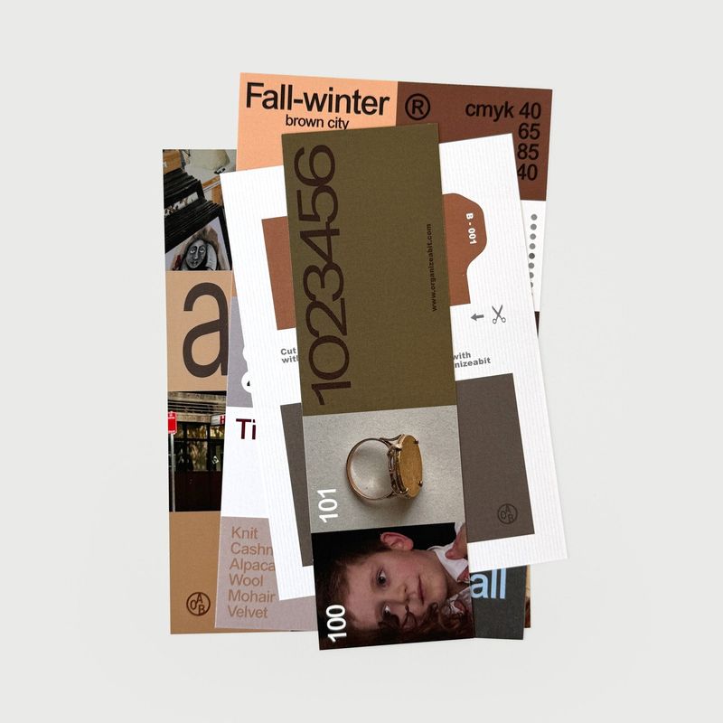 oab tone pack brown / scrap sticker set