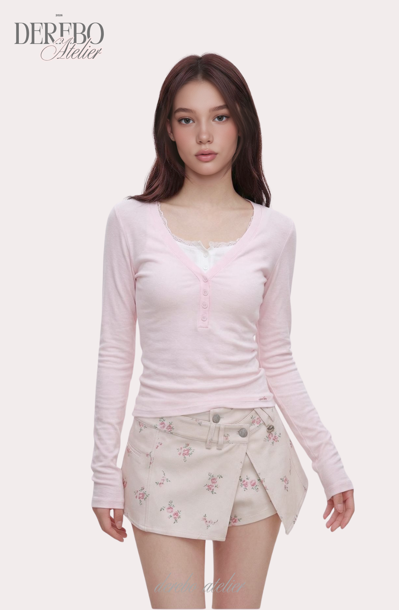 Sugar Flower Mini Pants Skirt