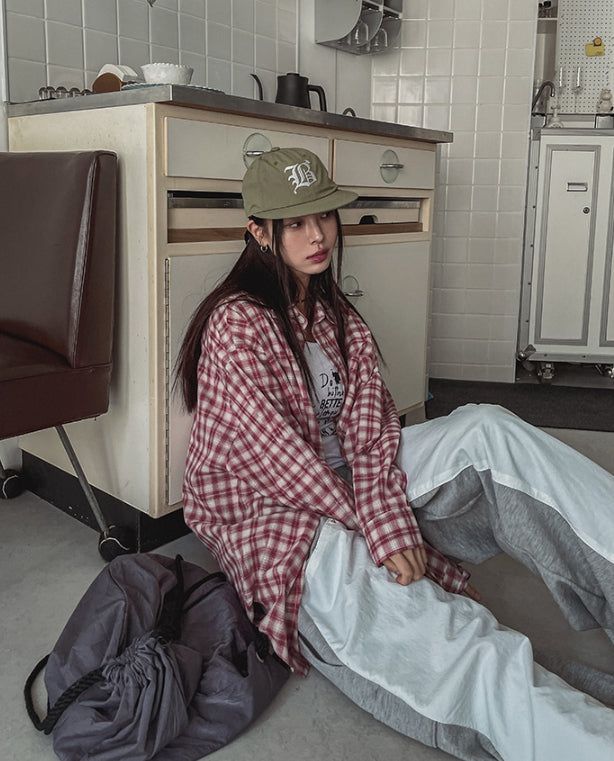 LB Logo Nylon Camp Cap