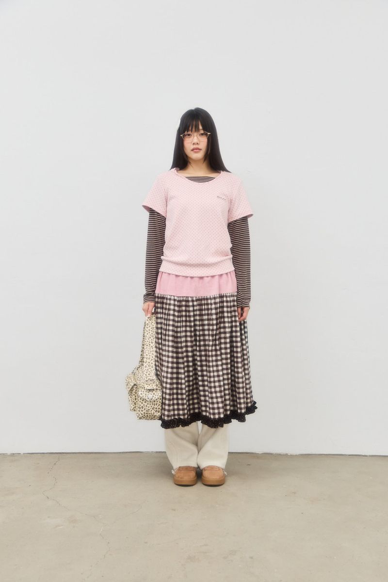 BROWNIE GINGHAM CHECK SKIRT (MULTI)
