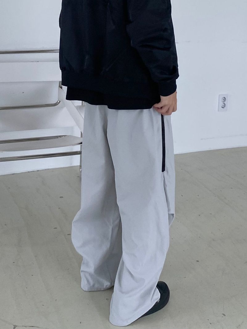 Color color zipper balloon pants 2C