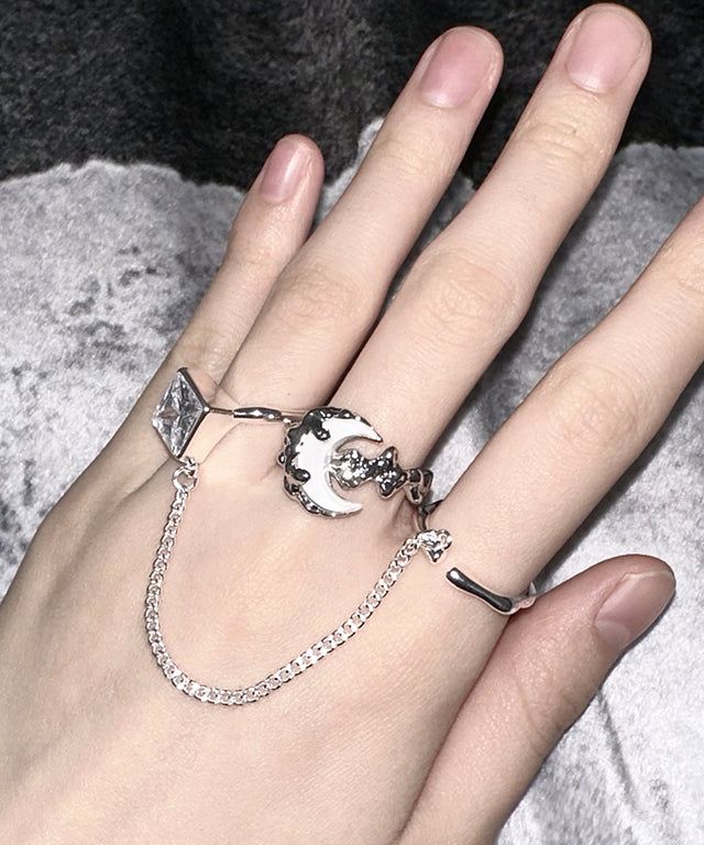 White Moon Ring